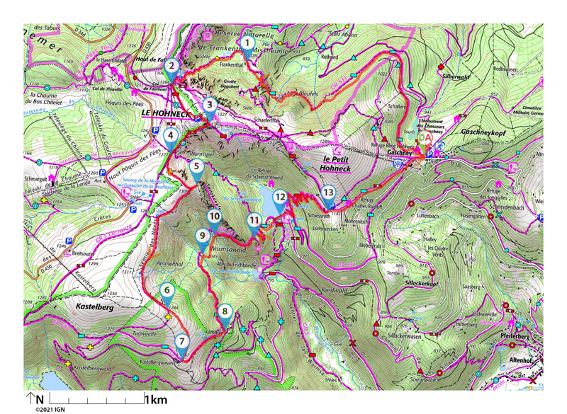 carte-Gaschney-Hohneck-Schiessrothried